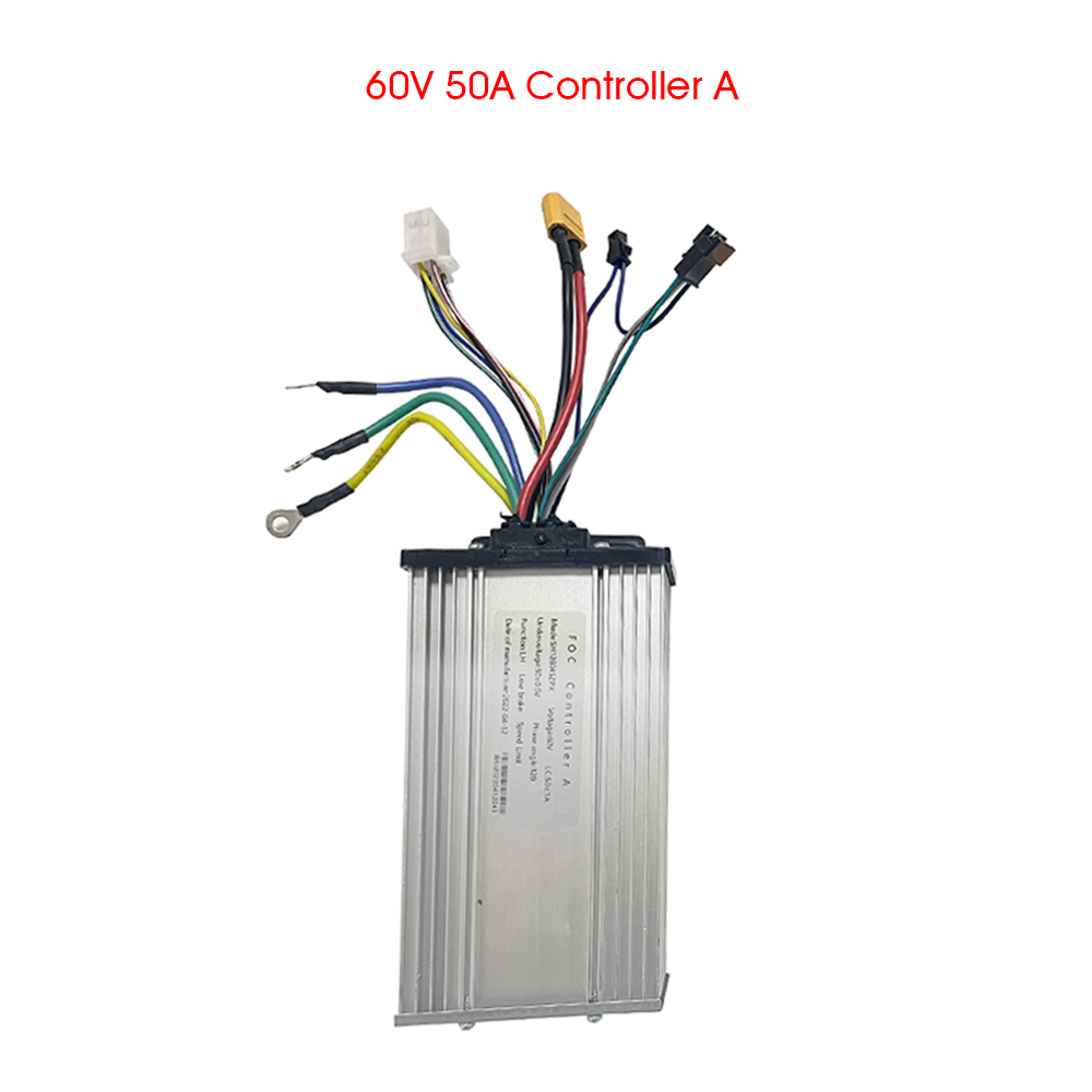 JB FOC Sine Wave 60V 50A Electric Scooter Controller for 3000w - 8000W 10000W 5000w e scooter LH-100 Display PCB Big Screen Accelerator