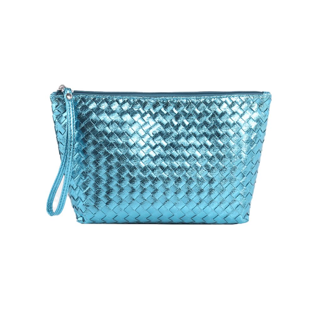 Hand-made Woven Zipper Bag Large Travel Makeup Pouch