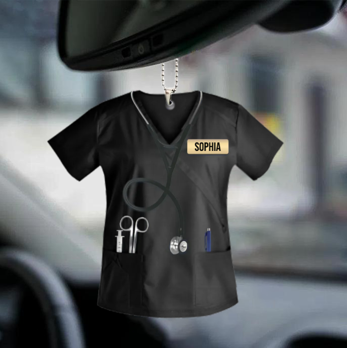 Personalized Nurse Scrubs - Gift for Nurse Ornament