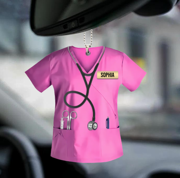 Personalized Nurse Scrubs - Gift for Nurse Ornament