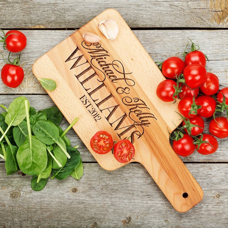 Cutting Board Personalized - Personalized Gifts - Wedding Gifts, Custom Cutting Boards | Anniversary, Housewarming, Engagement Gifts