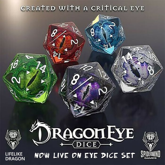 ⏰Save 42% today💥Lifelike Green Dragon Eye Dice Set (Buy 3 Free Shipping)