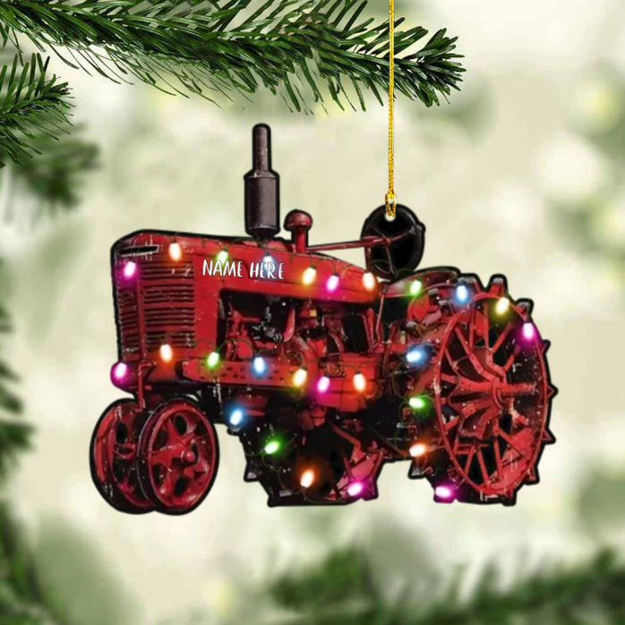 Personalized Tractor Christmas Ornament The best gift for your frien