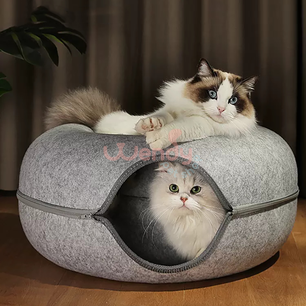 😺"Hide-and-seek" Cat Tunnel Bed😻