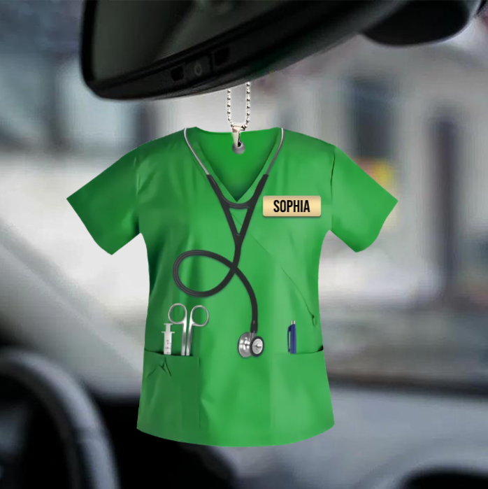 Personalized Nurse Scrubs - Gift for Nurse Ornament