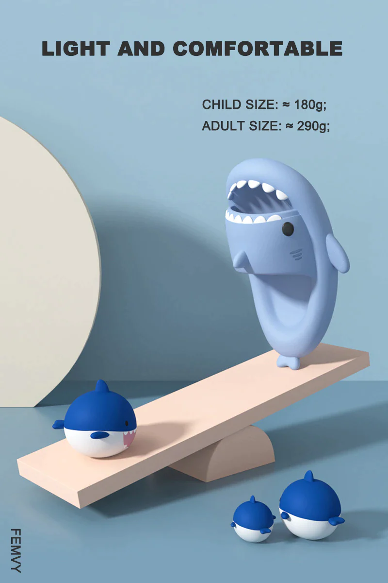🦈Wow! Cute appearance like a small shark, soft and anti-slip and anti-collision.🦈 