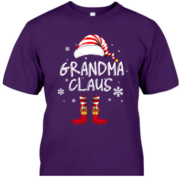 Personalized Grandma Shirt Merry Christmas