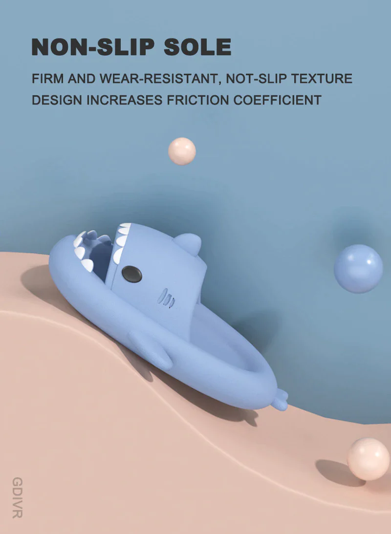 🦈Wow! Cute appearance like a small shark, soft and anti-slip and anti-collision.🦈 