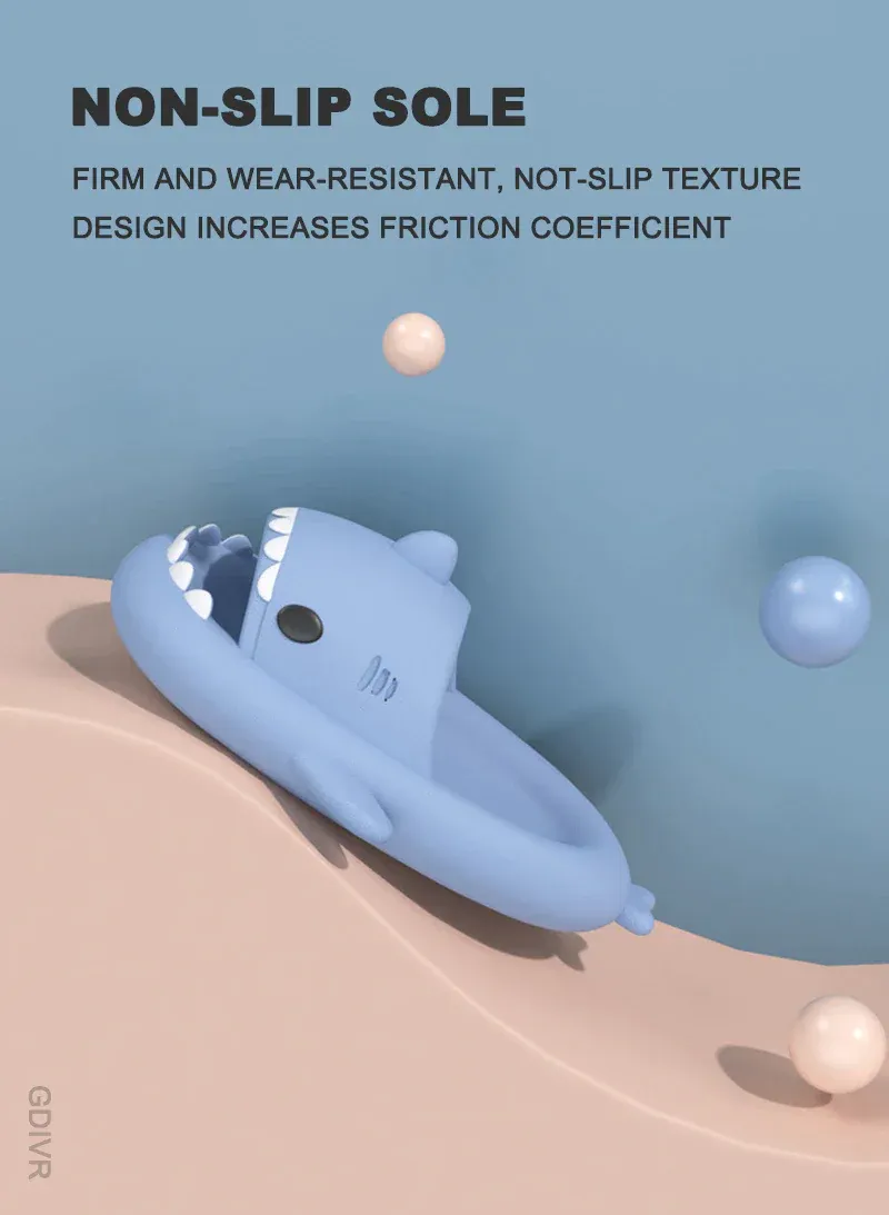 🦈Wow! Cute appearance like a small shark, soft and anti-slip and anti-collision.🦈 