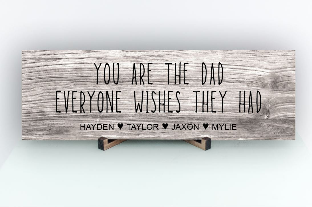 Dad Everyone Wishes Personalized Sign