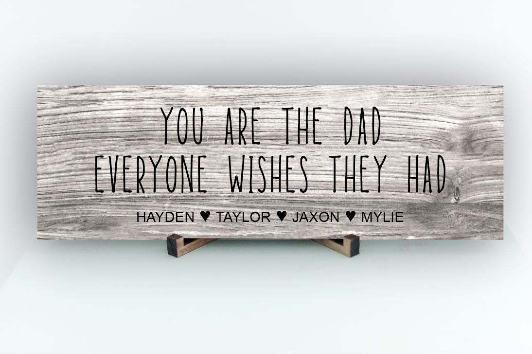 Dad Everyone Wishes Personalized Sign