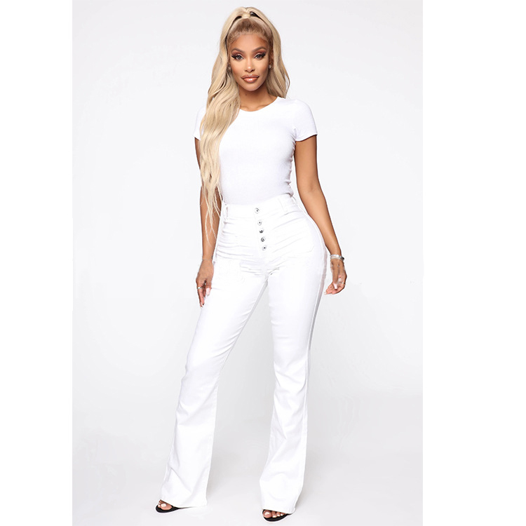 49% OFF💥Button Fly Booty Shaping High Waist Flare Jeans🔥(Buy 2 Free 
