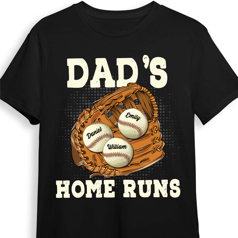 Personalized Baseball dad's home run shirt