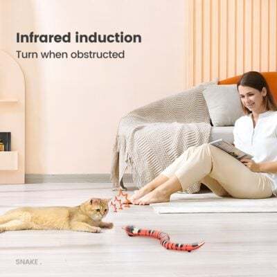Walfinds Smart Sensing Snake Electron Interactive Cat Toys