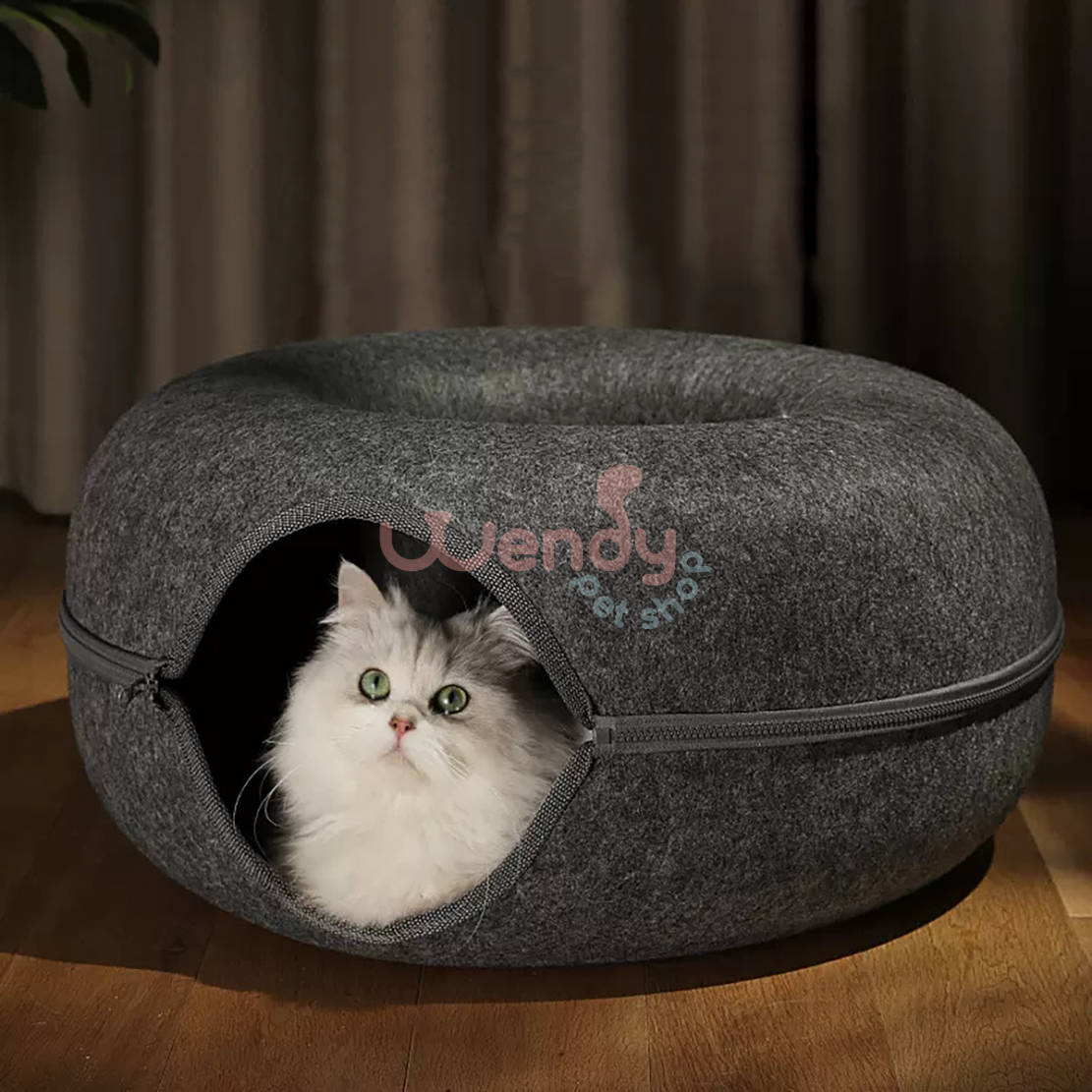 😺"Hide-and-seek" Cat Tunnel Bed😻