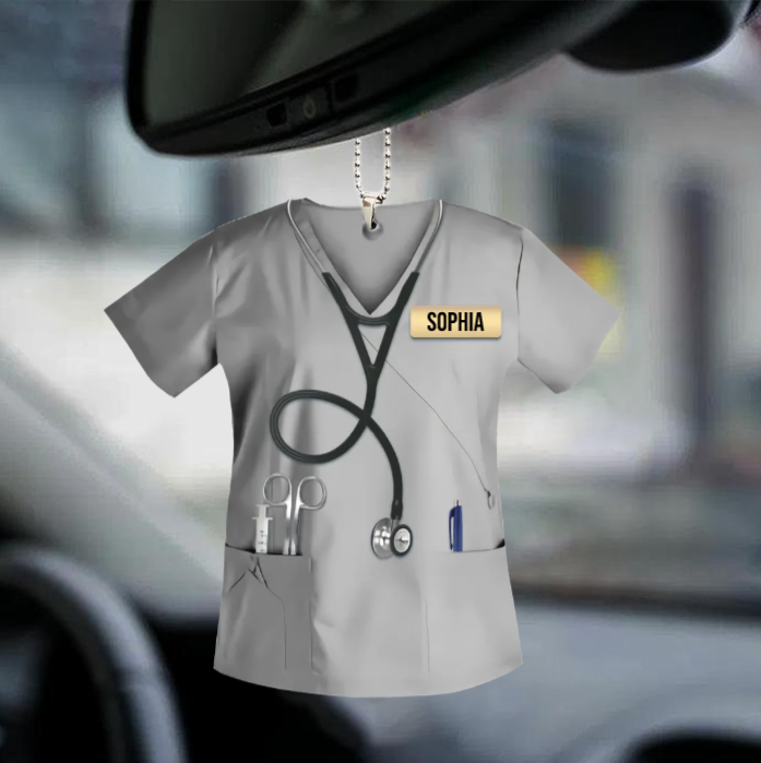 Personalized Nurse Scrubs - Gift for Nurse Ornament