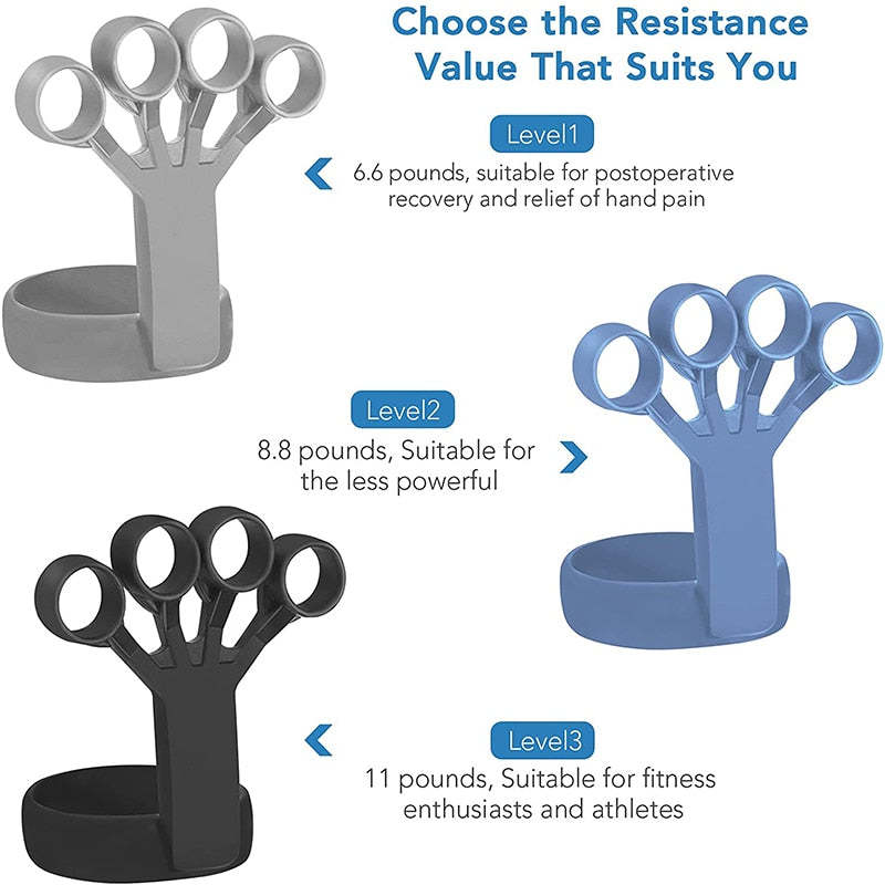 🖐️🖐️Silicone Hand Grip Strengthener，Hand Workout Of The Year✊✊