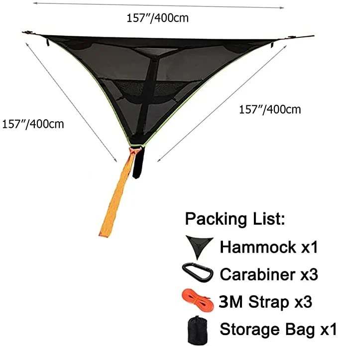 🔥Last Day Promotion 76% OFF🔥MULTI-PERSON HAMMOCK- PATENTED 3 POINT DESIGN🔥