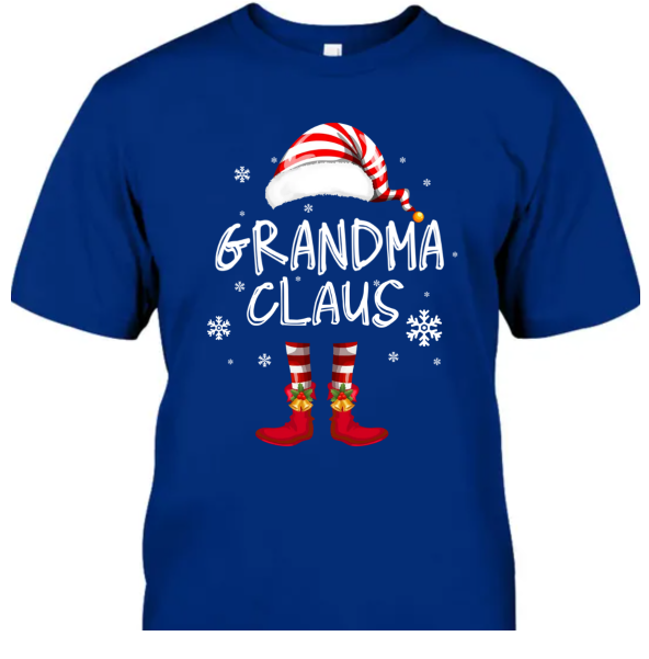 Personalized Grandma Shirt Merry Christmas