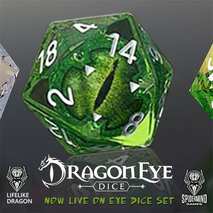 ⏰Save 42% today💥Lifelike Green Dragon Eye Dice Set (Buy 3 Free Shippi