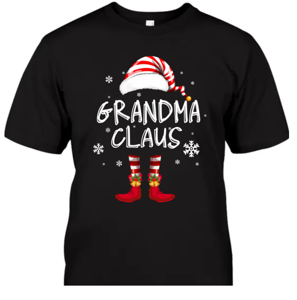 Personalized Grandma Shirt Merry Christmas