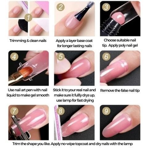 (🔥Last Day Promotion 49% OFF) Luxury Polygel Nail Kit - BUY 3 FREE SHIPPING