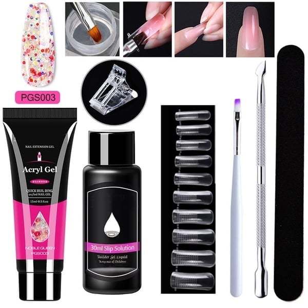 (🔥Last Day Promotion 49% OFF) Luxury Polygel Nail Kit - BUY 3 FREE SHIPPING