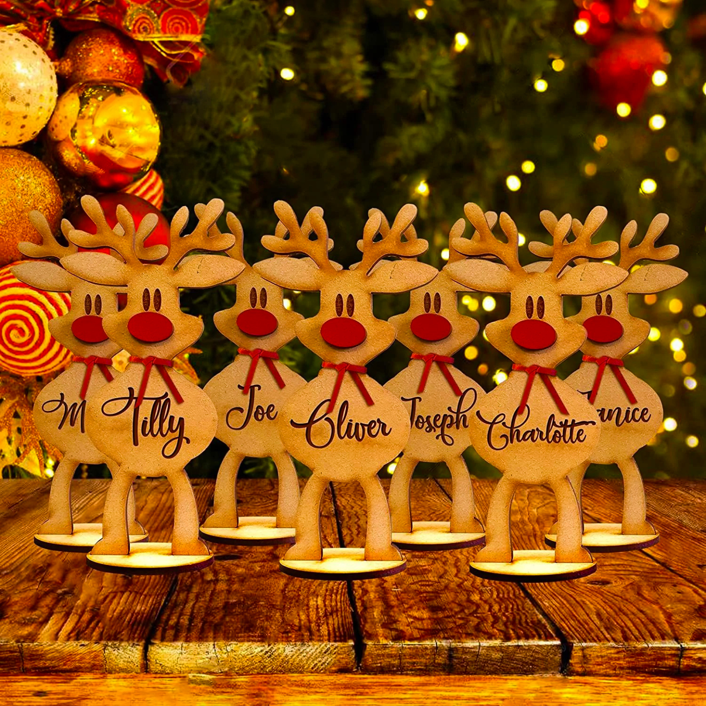 Personalised Freestanding Reindeer