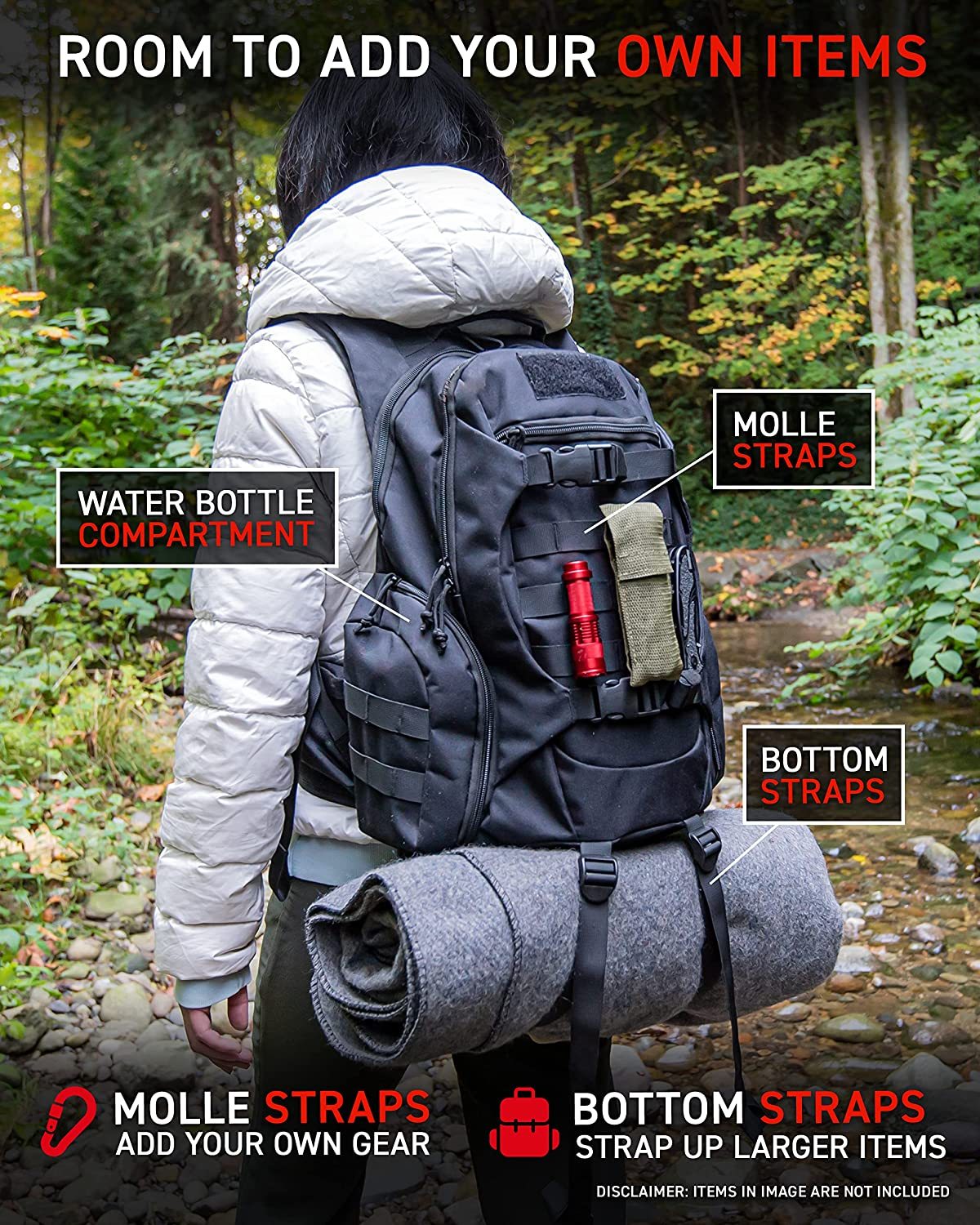 🤕Heavy Duty 72 Hour Bug Out Bag Survival Kit for Earthquake, Hurricane, Tsunami, Winter, Blackout🚑