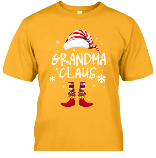 Personalized Grandma Shirt Merry Christmas