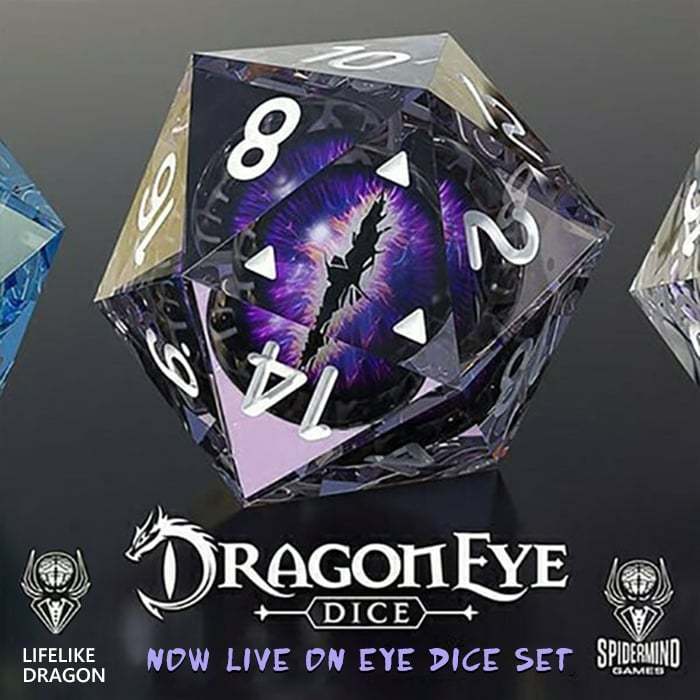⏰Save 42% today💥Lifelike Green Dragon Eye Dice Set (Buy 3 Free Shipping)