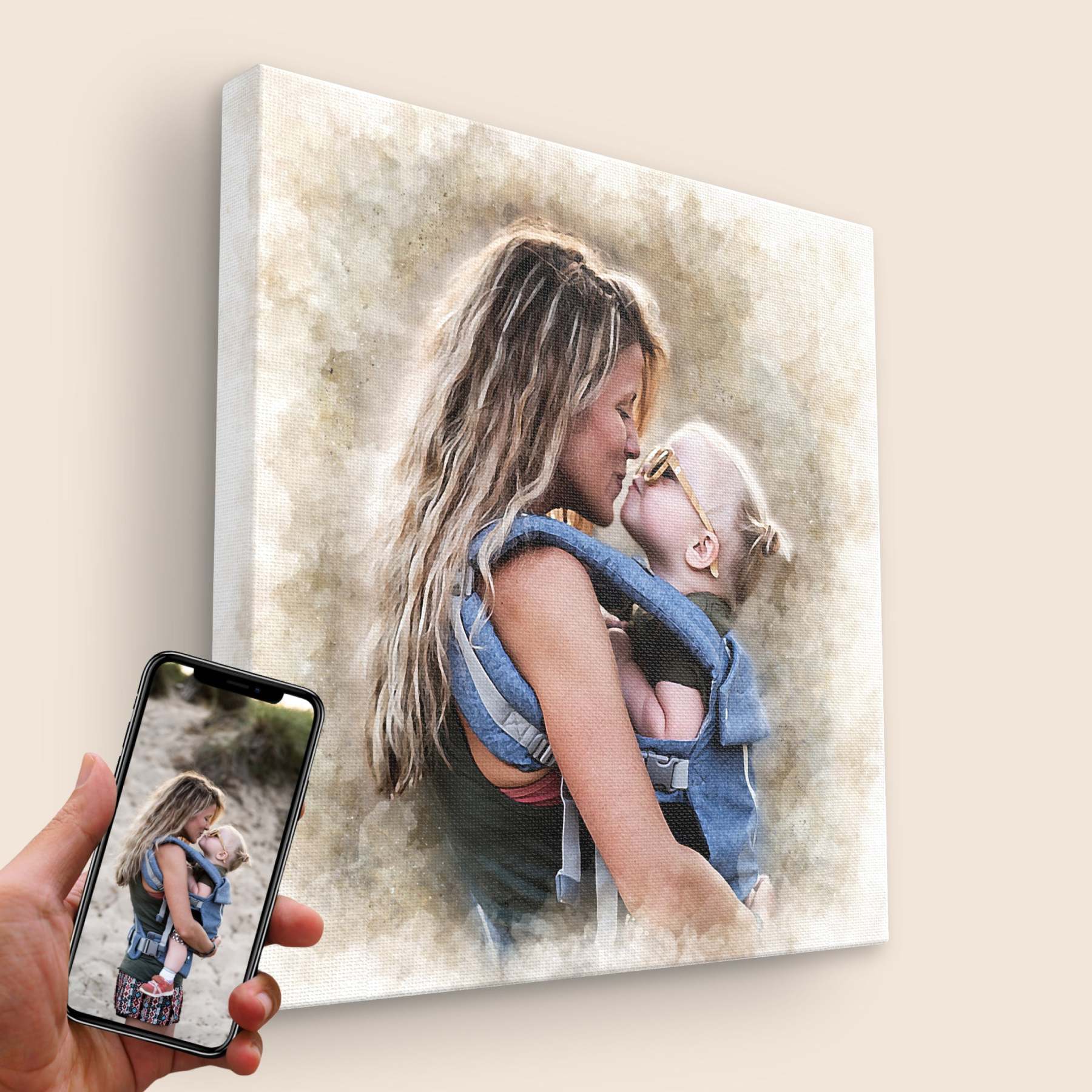 Custom Watercolor Portrait from Photo