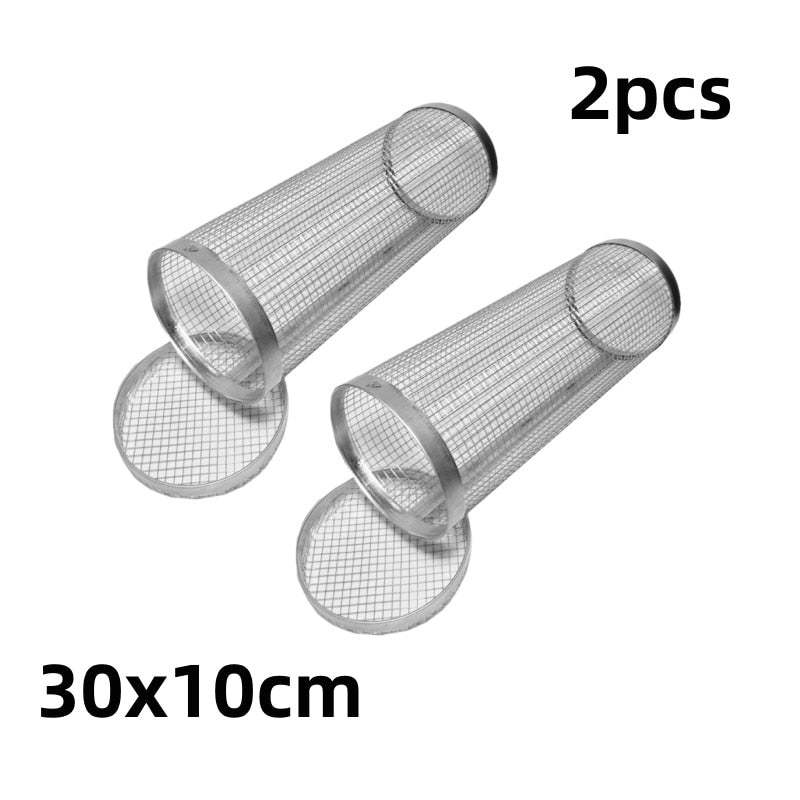 🔥Summer Hot Sale-BBQ outdoor grill net / Barbecue stainless steel wire mesh cylinder