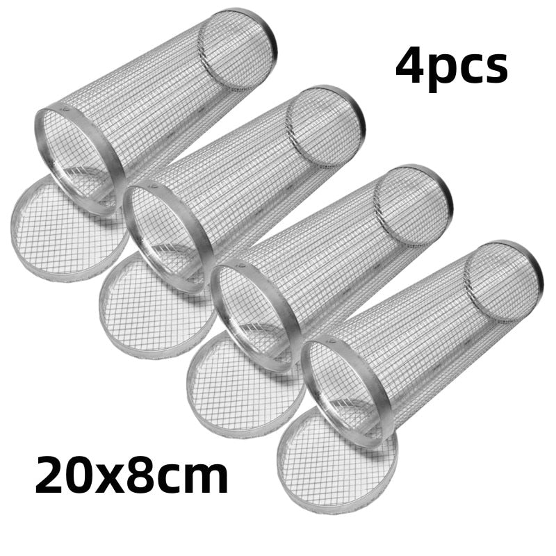 🔥Summer Hot Sale-BBQ outdoor grill net / Barbecue stainless steel wire mesh cylinder
