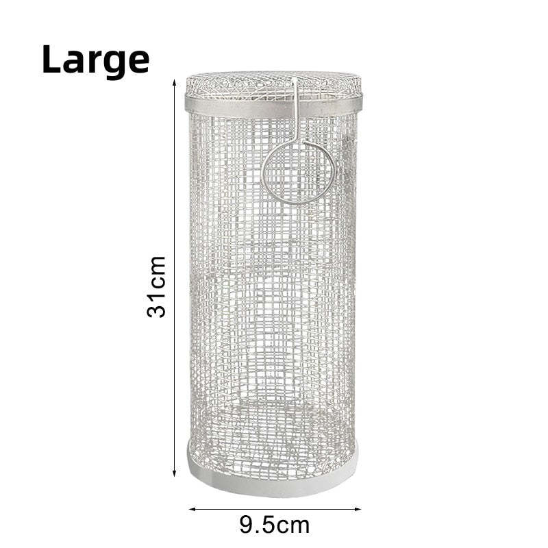 🔥Summer Hot Sale-BBQ outdoor grill net / Barbecue stainless steel wire mesh cylinder