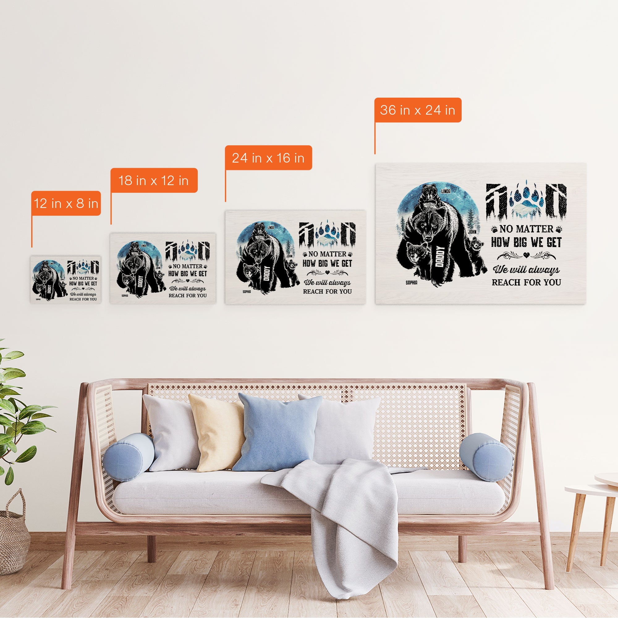 We'll Always Reach For You - Personalized Canvas