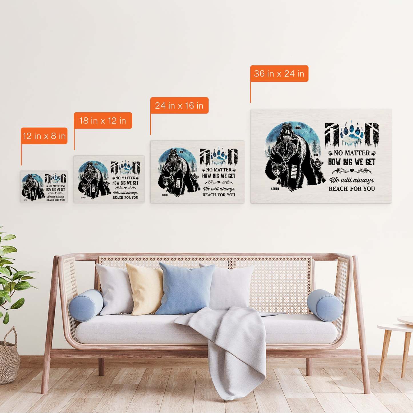 We'll Always Reach For You - Personalized Canvas