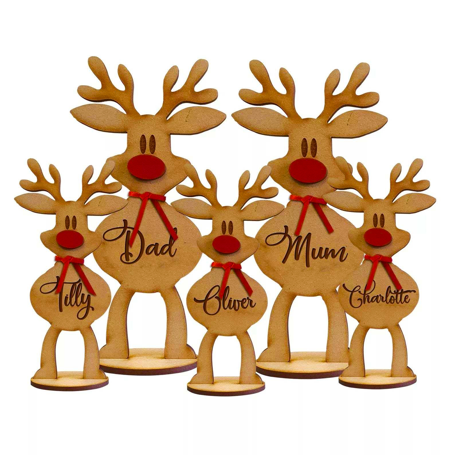 Personalised Freestanding Reindeer