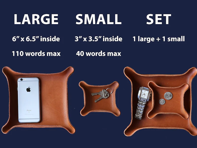 College Graduate Gift / Custom Leather Tray / Graduation Gift Ideas / Custom gift with University Seal, name / Class of 2021