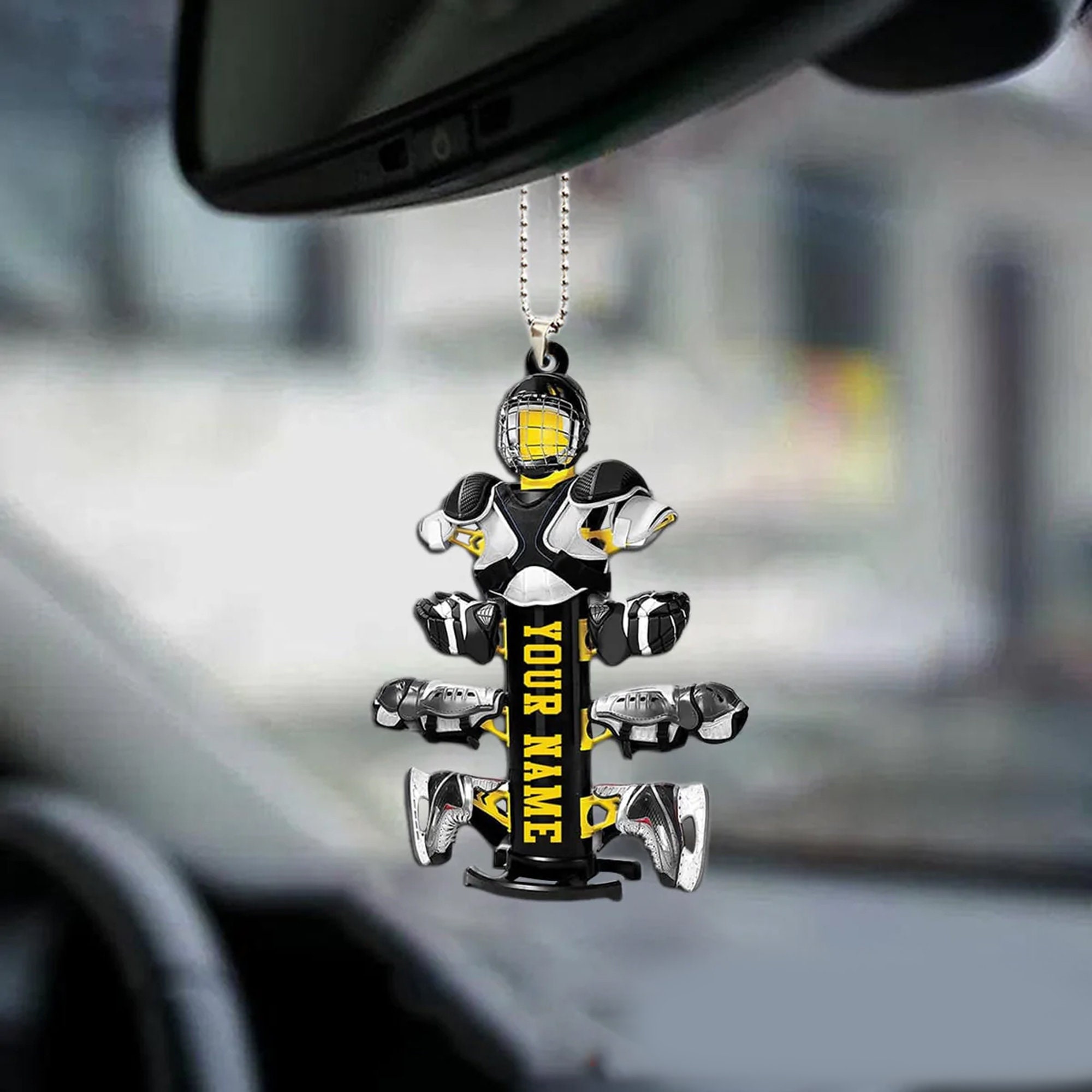 Personalized Hockey Ornament, Hockey Player Ornament, Gift For Hockey Lover Ornament