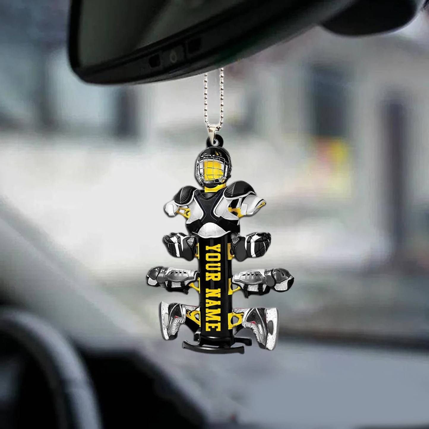 Personalized Hockey Ornament, Hockey Player Ornament, Gift For Hockey Lover Ornament