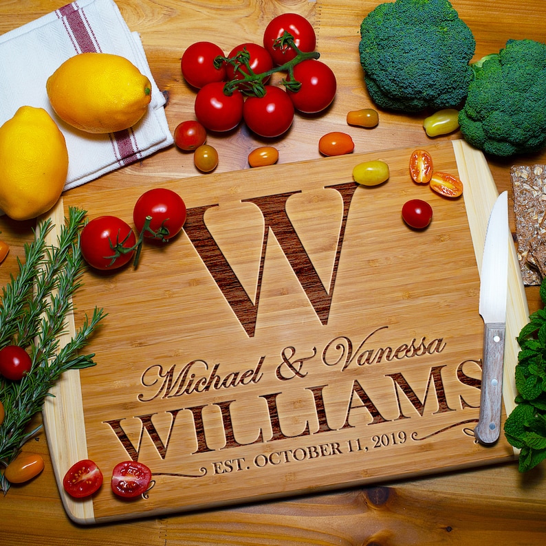 Cutting Board Personalized - Personalized Gifts - Wedding Gifts, Custom Cutting Boards | Anniversary, Housewarming, Engagement Gifts