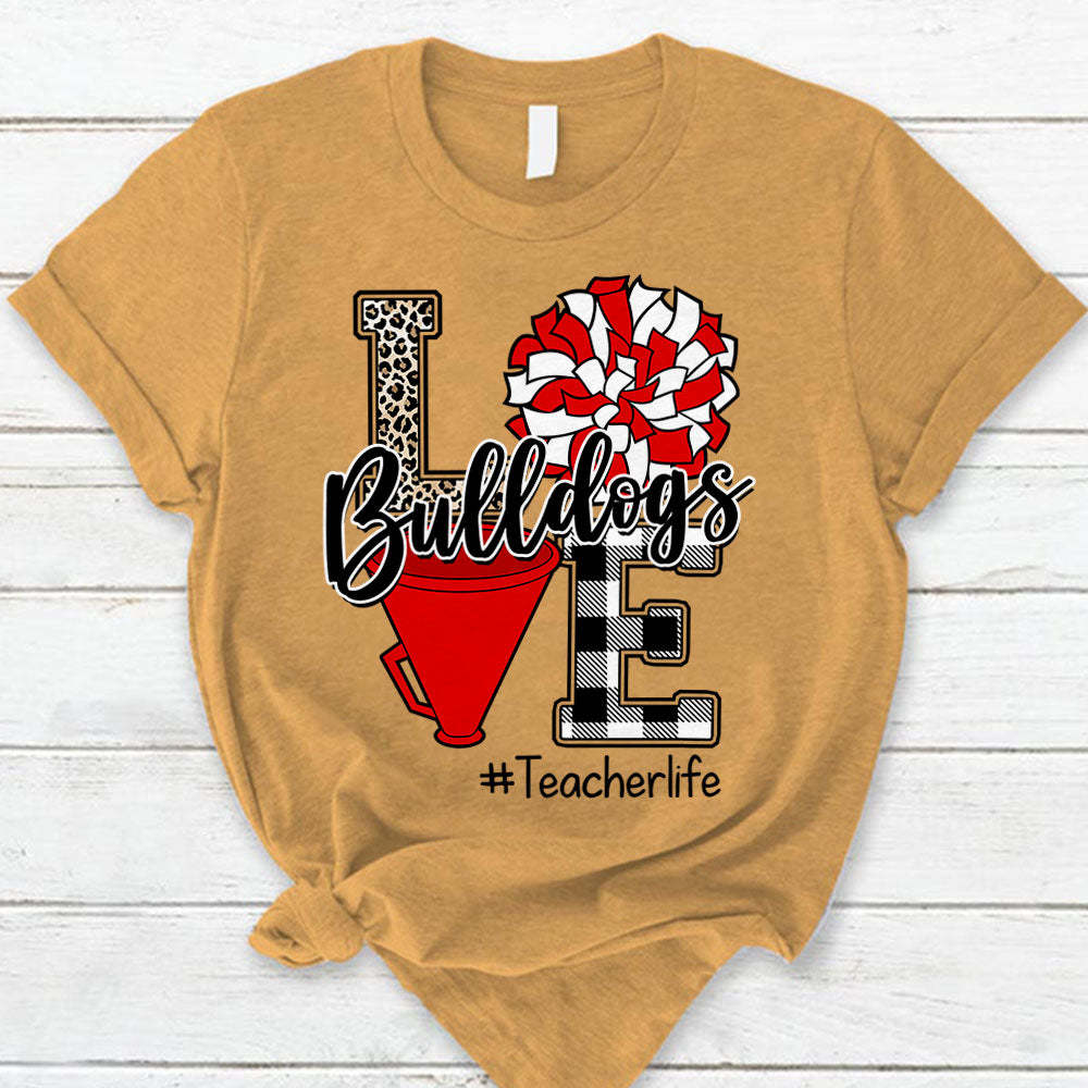 Personalized Shirt Love School Spirit Mascot Teacher Life Sport Shirt For Teacher Hk10 Trhn