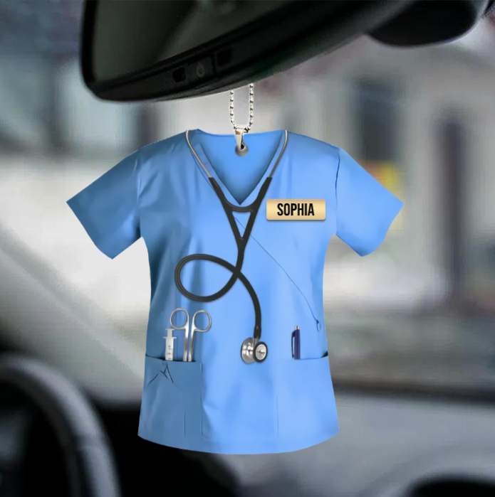 Personalized Nurse Scrubs - Gift for Nurse Ornament
