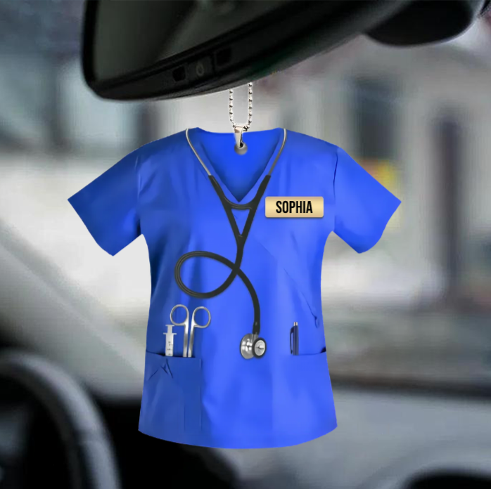 Personalized Nurse Scrubs - Gift for Nurse Ornament