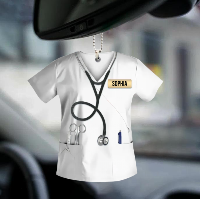 Personalized Nurse Scrubs - Gift for Nurse Ornament