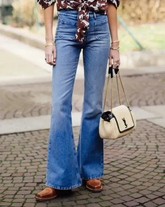 49% OFF💥Button Fly Booty Shaping High Waist Flare Jeans🔥(Buy 2 Free Shipping)