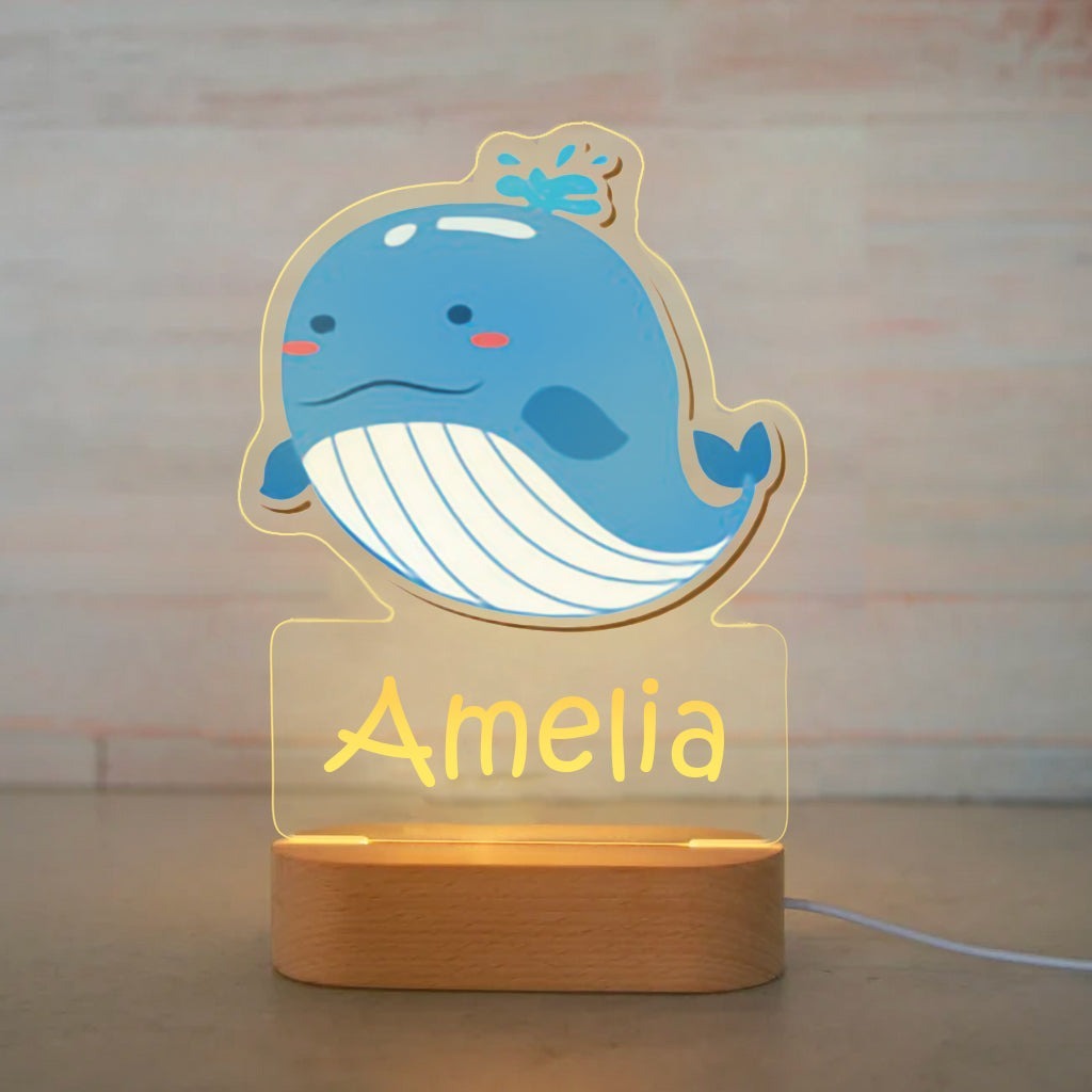 Personalized Name Animals Night Lights