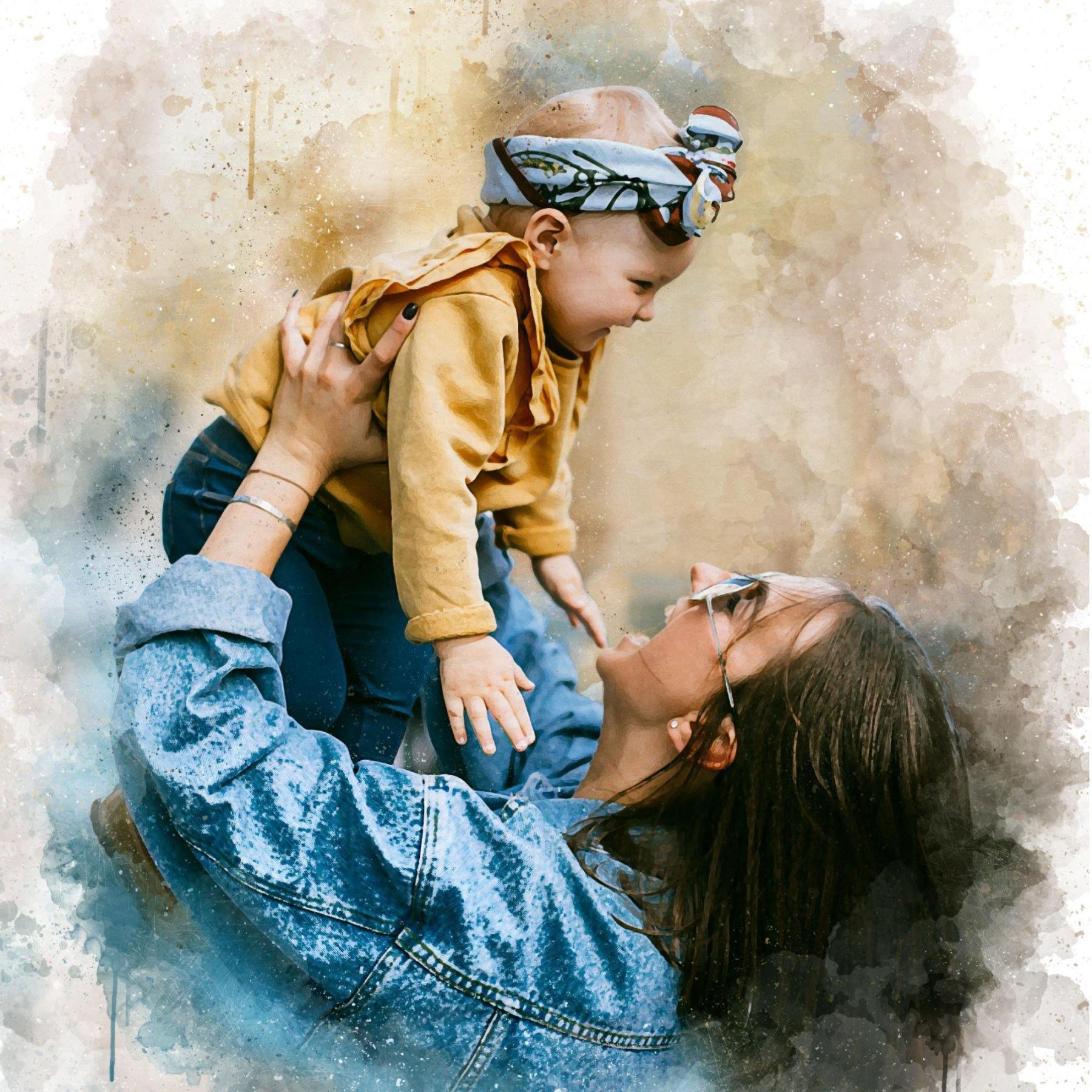 Custom Watercolor Portrait from Photo