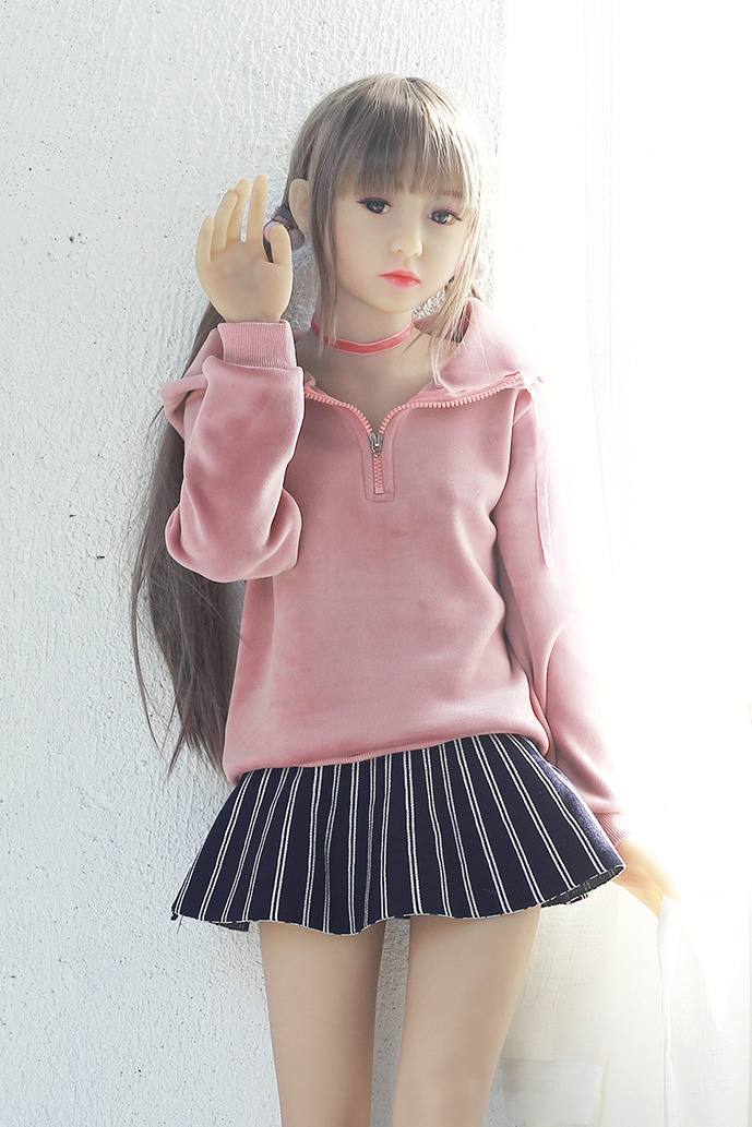 Mesedoll 128cm kleines Mädchen Sexpuppe mit TPE flacher Brustkörper H707